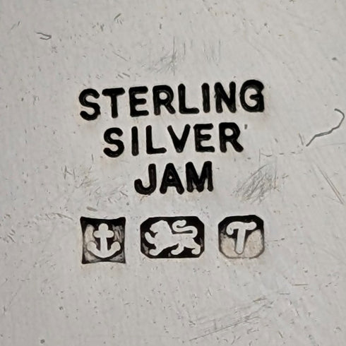 英国ヴィンテージ 純銀製 オーバル型ロケットペンダント 純銀ネックレス付き 計20g JAM