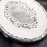 British Vintage Sterling Silver Oval Locket Pendant with Sterling Silver Necklace, 19g Total, DJ