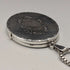 British Vintage Sterling Silver Oval Locket Pendant with Sterling Silver Necklace, 19g Total, DJ