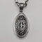 Vintage Pure Silver Openwork Pendant & Thick Pure Silver Azuki Chain Necklace, Total 28g, POM