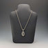 Vintage Pure Silver Openwork Pendant & Thick Pure Silver Azuki Chain Necklace, Total 28g, POM