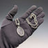 Vintage Pure Silver Openwork Pendant & Thick Pure Silver Azuki Chain Necklace, Total 28g, POM