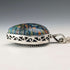 Vintage Millefiori Glass & Sterling Silver Pendant & Sterling Silver Azuki Chain Necklace, Total 80g