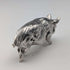 1999 British Vintage Sterling Silver Miniature Pig Figurine, 66g, John Silvant & Marguerite Jones