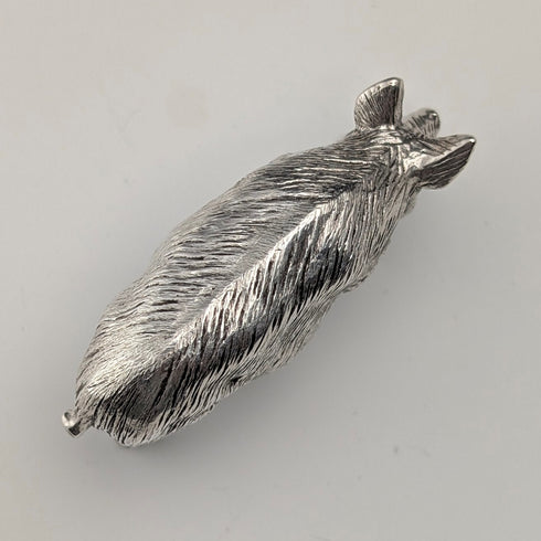 1999年 英国ヴィンテージ 純銀製 豚 ミニチュア フィギュリン 66g John Silvant&Marguerite Jones