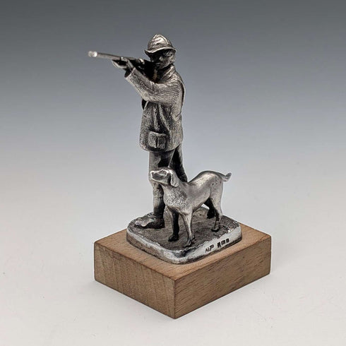 1979 British Vintage Sterling Silver Hunter Miniature Figurine, 72g, Ammonite Ltd