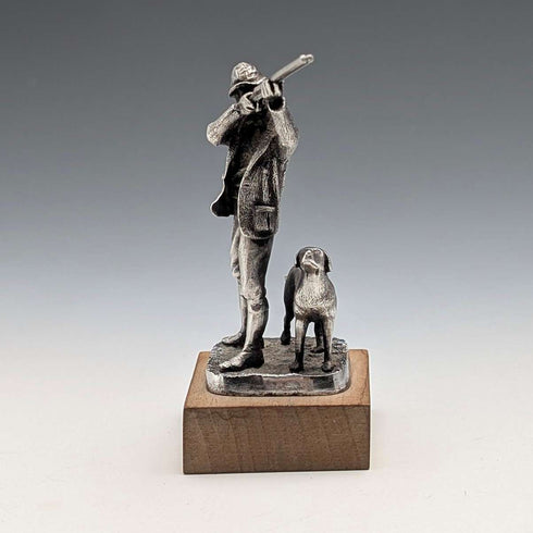 1979 British Vintage Sterling Silver Hunter Miniature Figurine, 72g, Ammonite Ltd