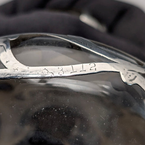 古董美國新藝術風格銀覆層玻璃香水瓶,Alvin