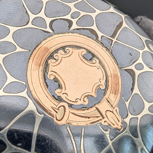 米国アンティーク 無銘 懐中時計 銀側ニエロ装飾 ハンターケース 動作良好