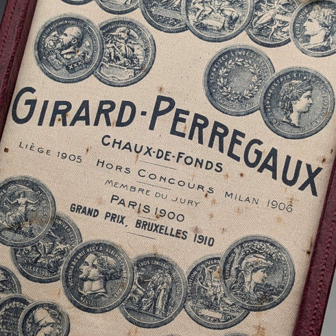 1930年頃 ジラール・ペルゴ 懐中時計 K18ゴールド ハンターケース 動作良好 レザーボックス付