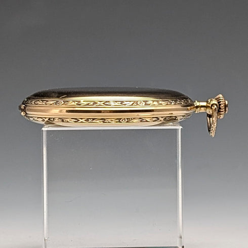 1930年頃 ジラール・ペルゴ 懐中時計 K18ゴールド ハンターケース 動作良好 レザーボックス付