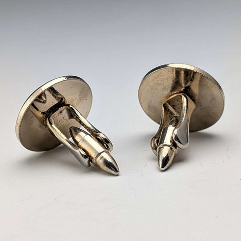 British Vintage Wedgwood Men's Cameo Gold-Plated Cufflinks with Case
