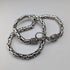 Vintage Sterling Silver Byzantine Chain Necklace, 46cm, 98g