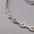 Vintage Sterling Silver Modernist Link Chain Necklace, 42cm, 28g, FOSSIL