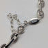 Vintage Sterling Silver Modernist Link Chain Necklace, 42cm, 28g, FOSSIL