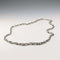 British Vintage Sterling Silver Double Azuki Chain Necklace, 55cm, 30g, B&P