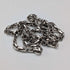 British Vintage Sterling Silver Double Azuki Chain Necklace, 55cm, 30g, B&P