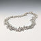British Vintage Sterling Silver Beaded Drop Chain Necklace, 52cm, 87g, HH