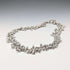 British Vintage Sterling Silver Beaded Drop Chain Necklace, 52cm, 87g, HH