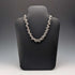 British Vintage Sterling Silver Beaded Drop Chain Necklace, 52cm, 87g, HH