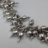 British Vintage Sterling Silver Beaded Drop Chain Necklace, 52cm, 87g, HH