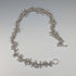 British Vintage Sterling Silver Beaded Drop Chain Necklace, 52cm, 87g, HH