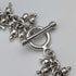 British Vintage Sterling Silver Beaded Drop Chain Necklace, 52cm, 87g, HH