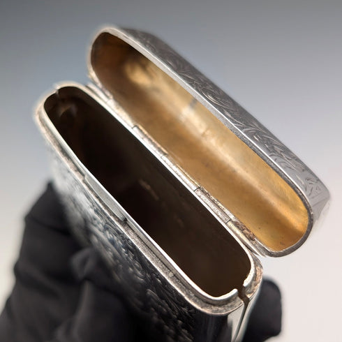 1902 年英國古董純銀煙盒,75 克,IJ Evens & Co.