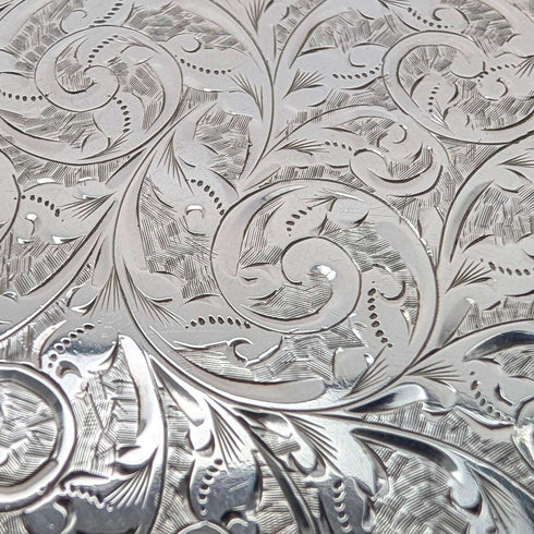 1898年 英国アンティーク 純銀製 シガレットケース 69g William Neale