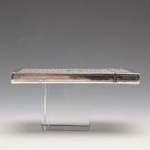 1839 年英國古董扭紋純銀卡片盒,83 克,Joseph Willmore