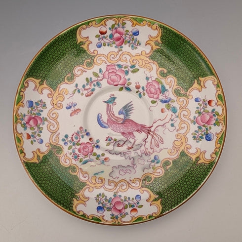 20世紀前半 英国ミントン ティーカップ&ソーサー コカトリス グリーン