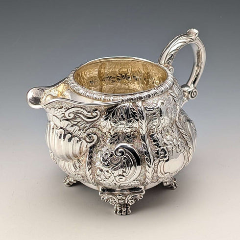 1832年 英国アンティーク アイルランド 純銀製ジャグ 314g EDWARD CROFTON