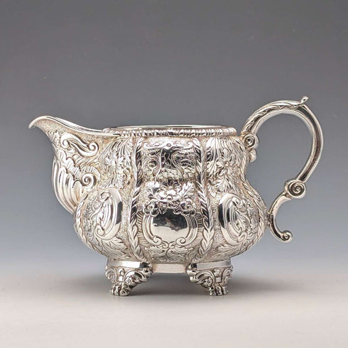 1832年 英国アンティーク アイルランド 純銀製ジャグ 314g EDWARD CROFTON