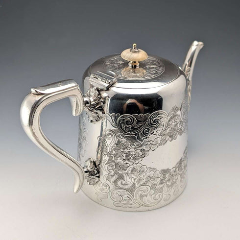 1905年頃 英国アンティーク シルバープレート製ティーポット John Henry Potter
