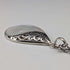 Vintage sterling silver mother-of-pearl drop pendant with necklace