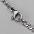 Vintage sterling silver mother-of-pearl drop pendant with necklace