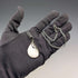 Vintage sterling silver mother-of-pearl drop pendant with necklace
