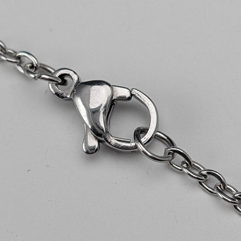 ヴィンテージ 純銀台座 2色マザーオブパール ペンダント ネックレス付