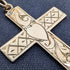 Antique 9ct gold cross pendant with 9ct gold necklace chain