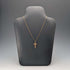 Antique 9ct gold cross pendant with 9ct gold necklace chain