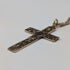 Antique 9ct gold cross pendant with 9ct gold necklace chain