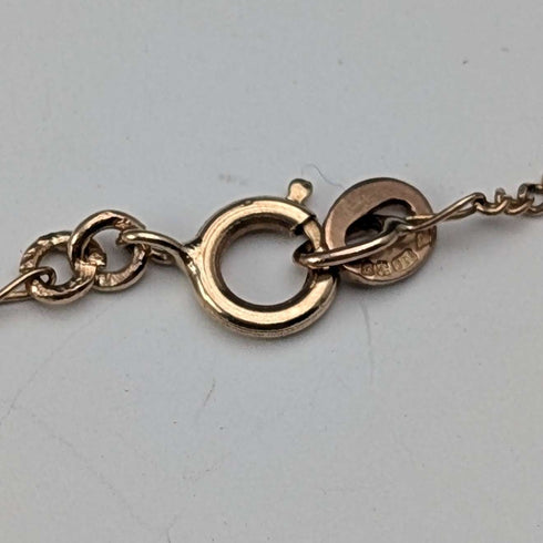 Antique 9ct gold cross pendant with 9ct gold necklace chain