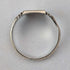 Vintage sterling silver and 9ct gold plated signet ring (size 22)