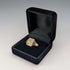 Vintage sterling silver and 9ct gold plated signet ring (size 22)