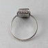 Vintage sterling silver signet ring with brown agate base (size 14)