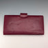 Vintage Burgundy Leather Glove & Handkerchief Case