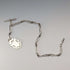 Circa 1894 British Antique Fancy Link Sterling Silver Albert Chain, 44g, Sterling Silver Medal Fob
