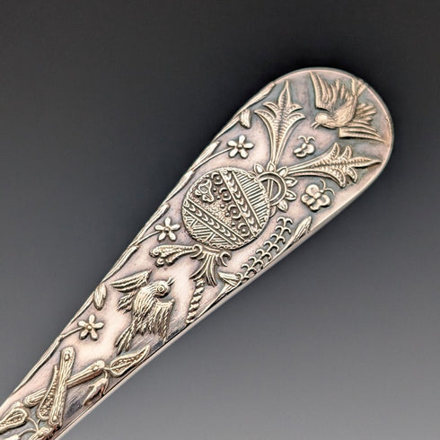 1870年代 英国アンティーク シルバープレート製 バターナイフペア ケース入