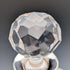 1983 British Vintage Cut Glass Square Decanter with Sterling Silver Decoration, Garrard & Co.