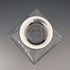 1983 British Vintage Cut Glass Square Decanter with Sterling Silver Decoration, Garrard & Co.
